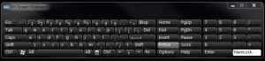 Windows' onscreen keyboard offers a free alternative to other expensive onscreen keyboards that exist. Image of Windows' onscreen keyboard seen. "The Price of Accessibility"