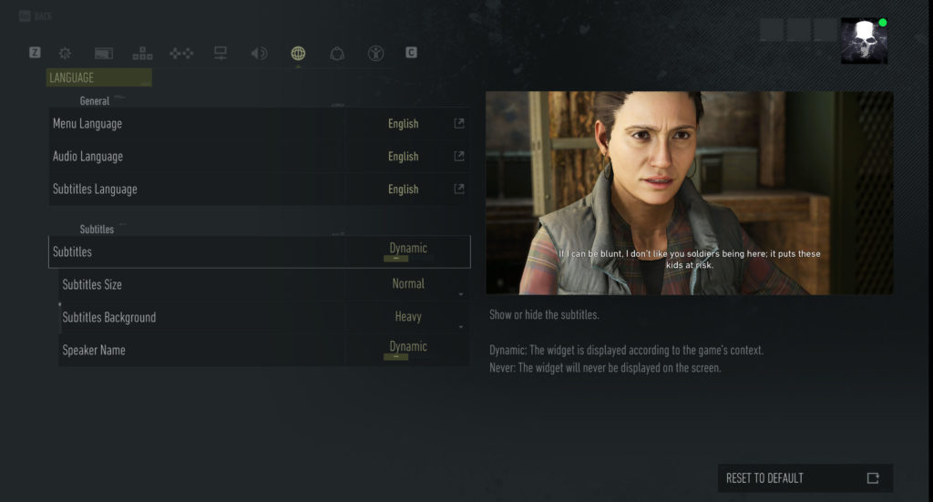 Today Short shows off the extensive options available in Ubisoft's recent military shooter by the name of Tom Clancy's Ghost Recon Breakpoint. Seen is the language & subtitle options with an example in today's Options for Accessibility.