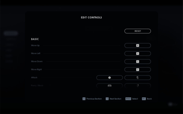 This week Short shows off Respawn Entertainment's recent developed Star Wars title that was published by Electronic Arts known as Star Wars Jedi: Fallen Order in this segment of Options for Accessibility. Seen is the action-adventure's control options.