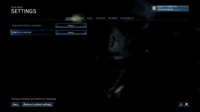 Seen is the controls settings screen for Halo Master Chief Collection in today's Options for Accessibility showing choices for Mouse & Keyboard and Gamepad configurations.